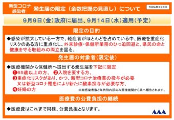 新型コロナウイルス感染症の感染拡大防止について